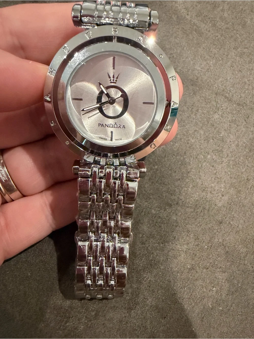 Pandora Silver Round Link Bracelet Watch